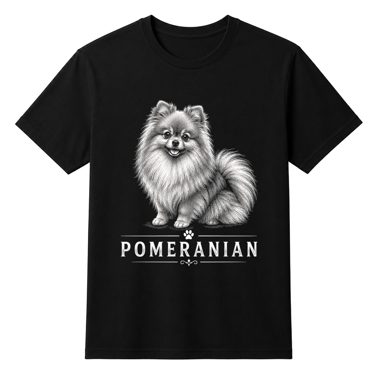 Pomeranian Pal Unisex T-shirt — tshirt front