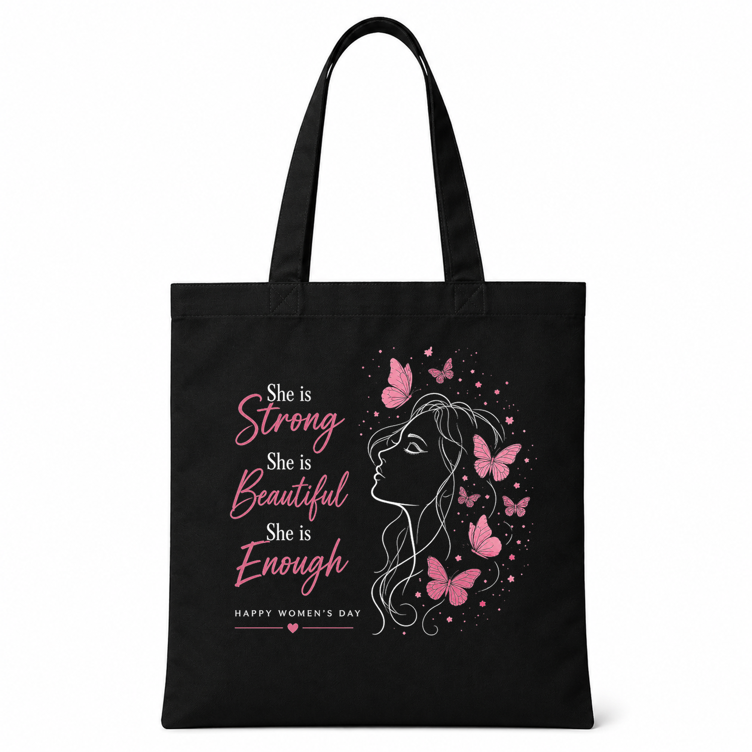 Strong Beautiful Enough Woman Tote Bag — tote front