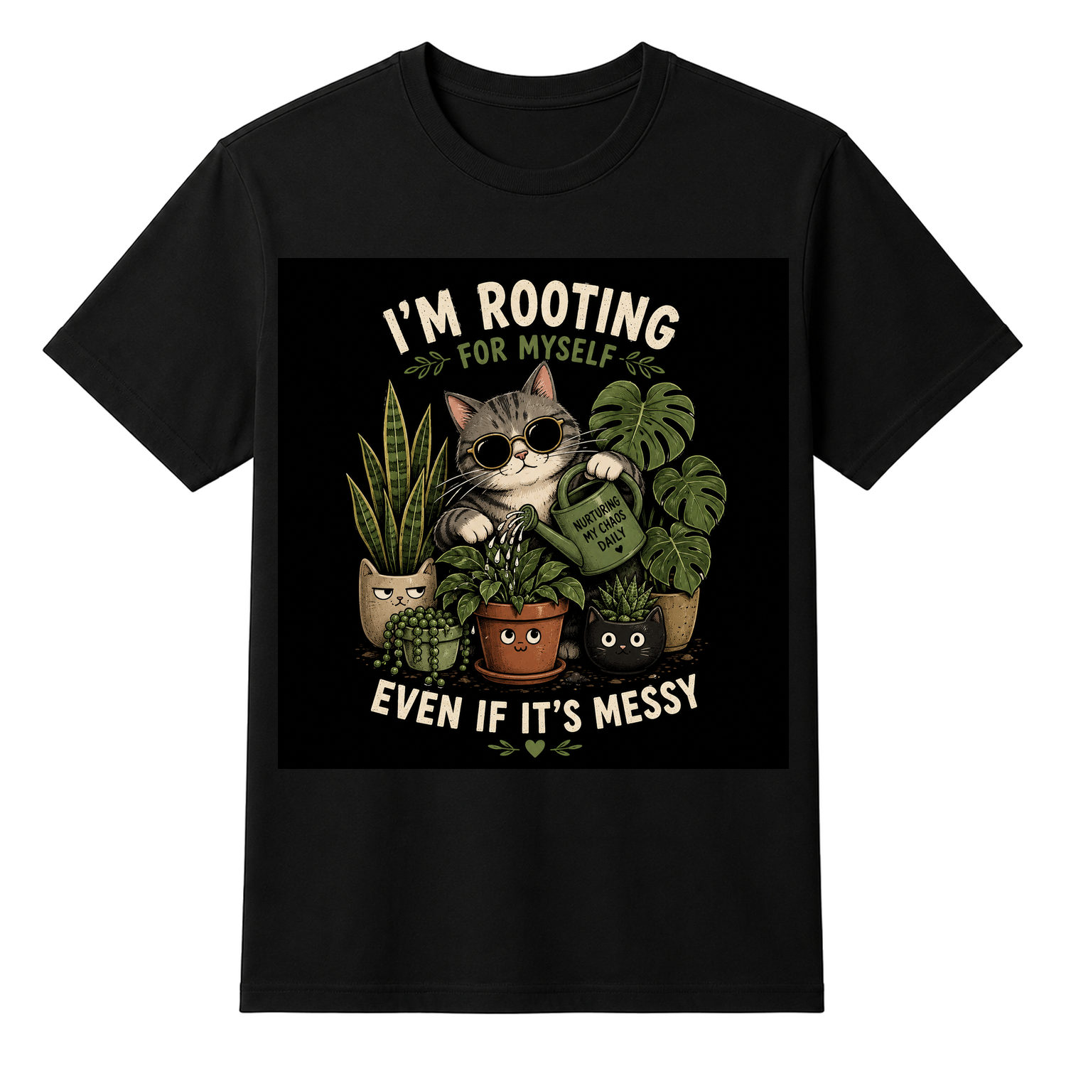 Cat Manager of Plans Unisex T-shirt — tshirt front