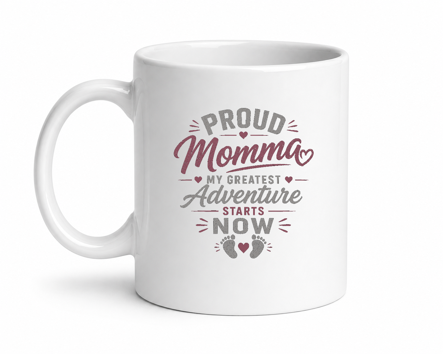 Proud Mamma My Greatest Adventure Mug — mug front