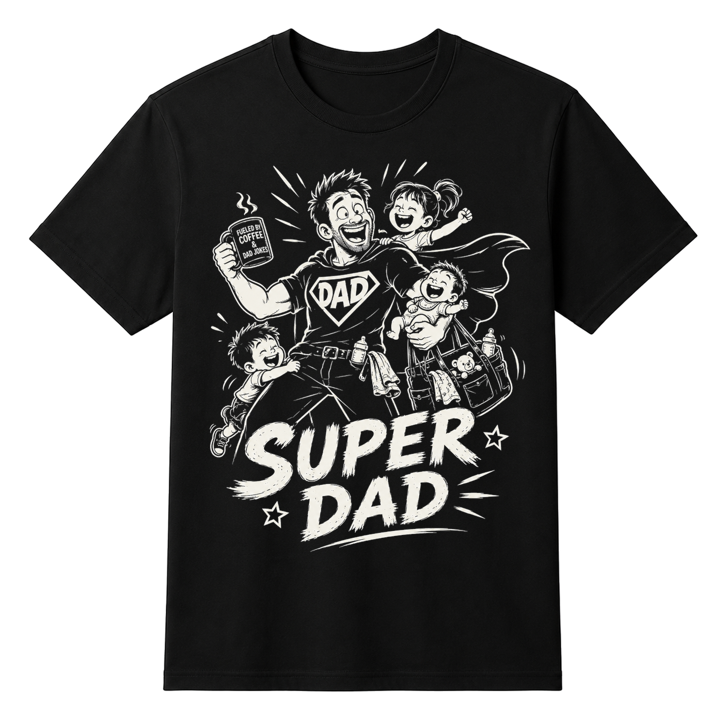 Super Dad Humour Unisex T-shirt — tshirt front