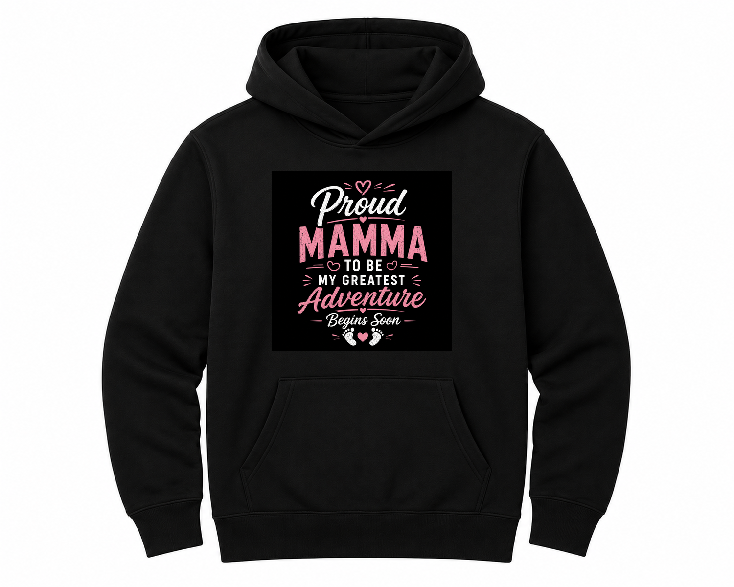 Proud Mamma to Be My Greatest Adventure Yet Unisex Hoodie — hoodie front