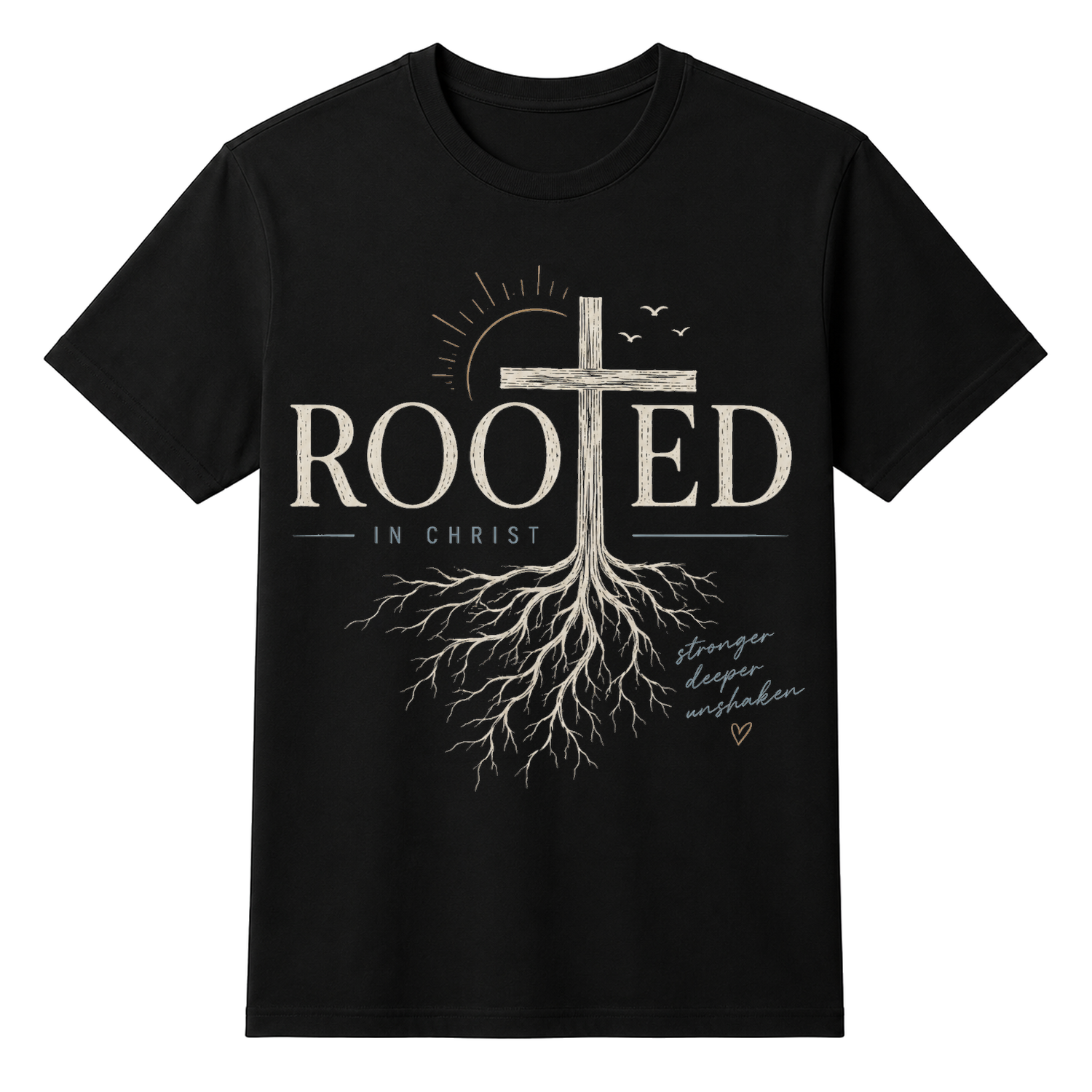 Rooted in Chris Faith Design Unisex T-shirt — tshirt front