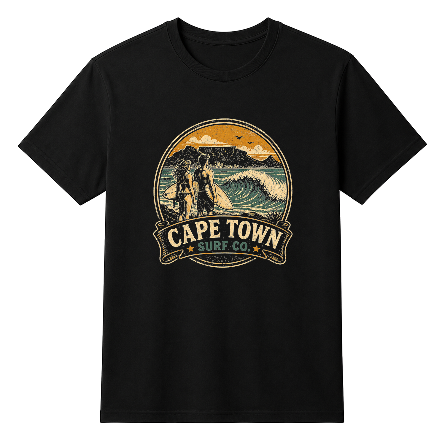 Cape Town Surf — tshirt front