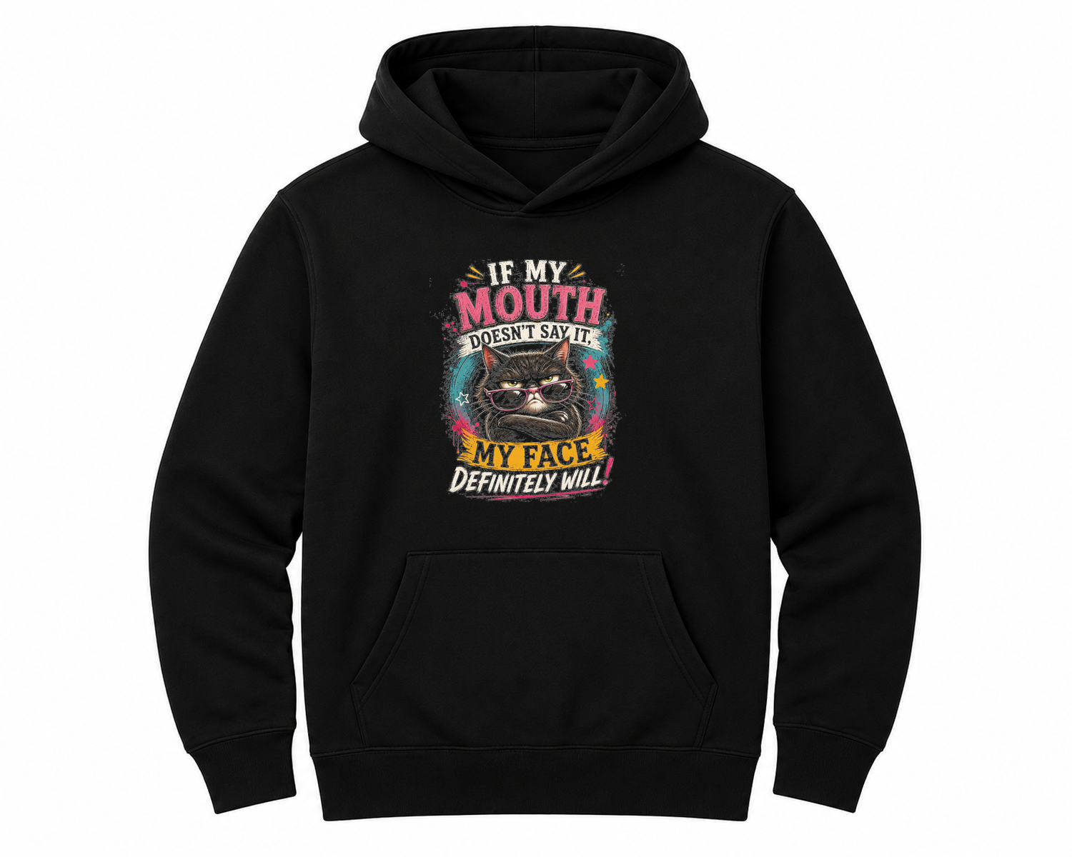 Sarcastic Mouth Statement Unisex Hoodie — hoodie front