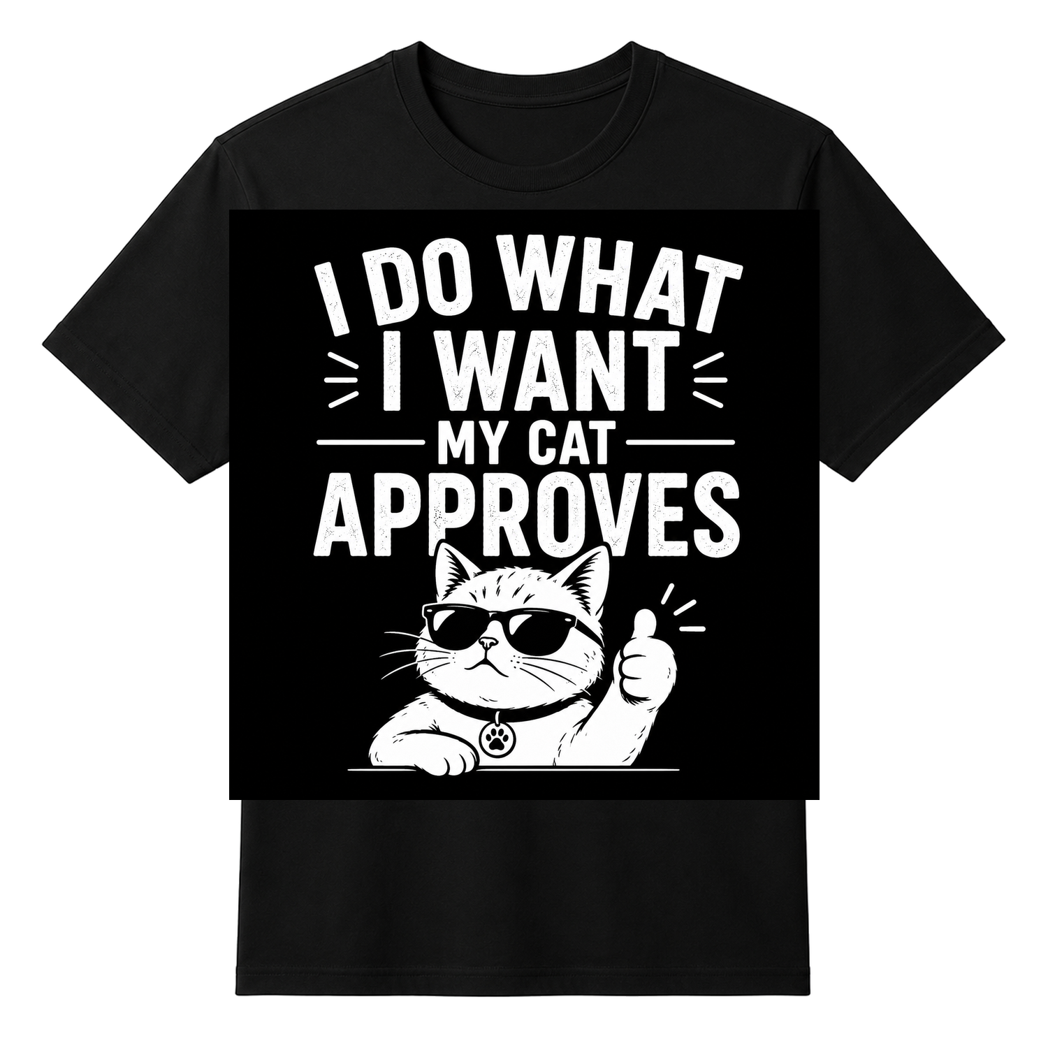 My Cat Approves Unisex T-shirt — tshirt front