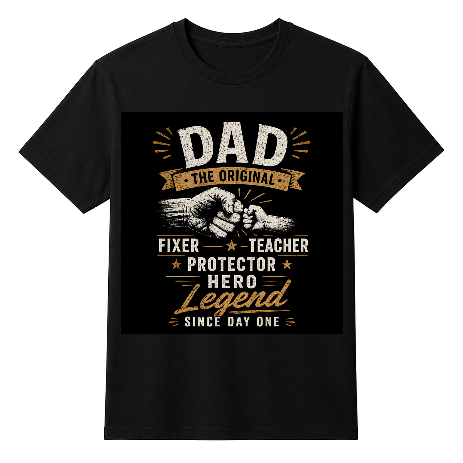 Dad The Original Fixer & Teacher Unisex T-shirt — tshirt front