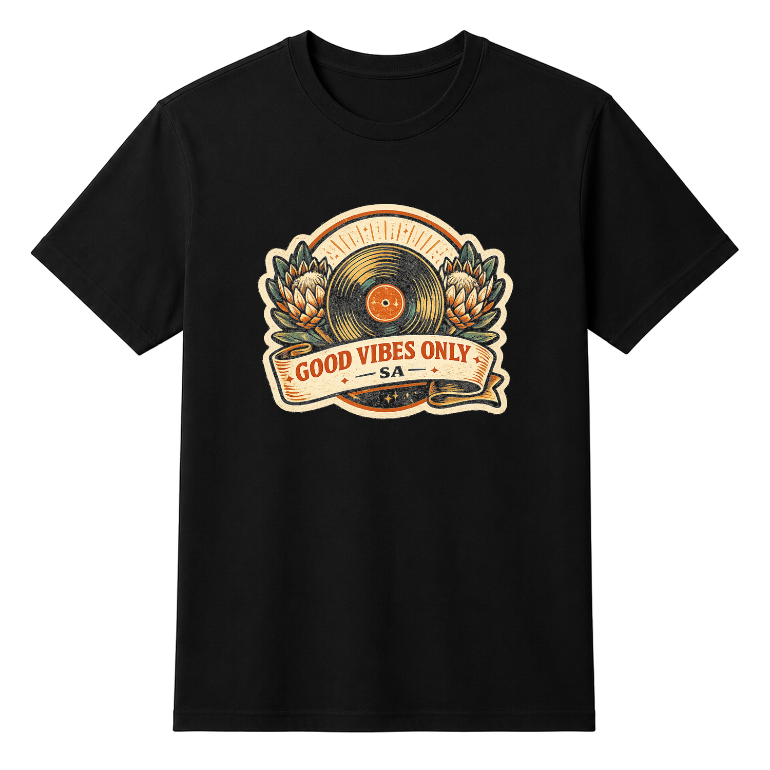 Protea Good Vibes Only Unisex T-shirt — tshirt front