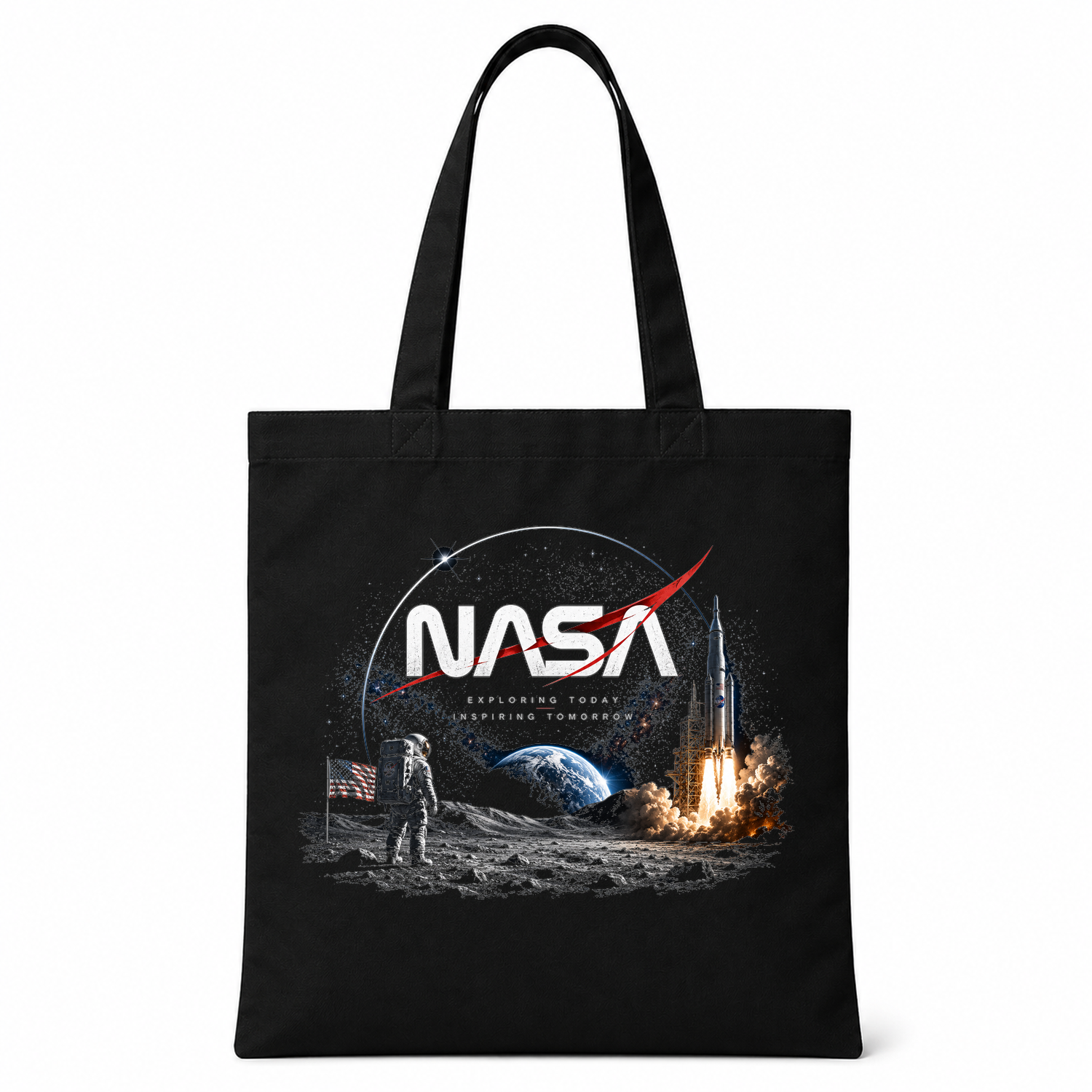 NASA Tomorrow Space Explorer Tote Bag — tote front