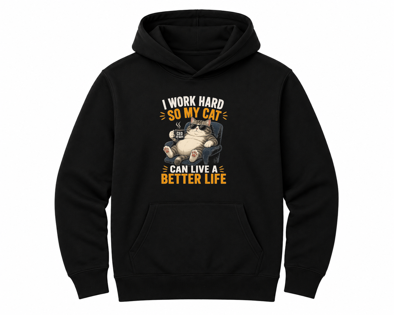 Purr-fect Cat SEO Geek Humor Unisex Hoodie — hoodie front