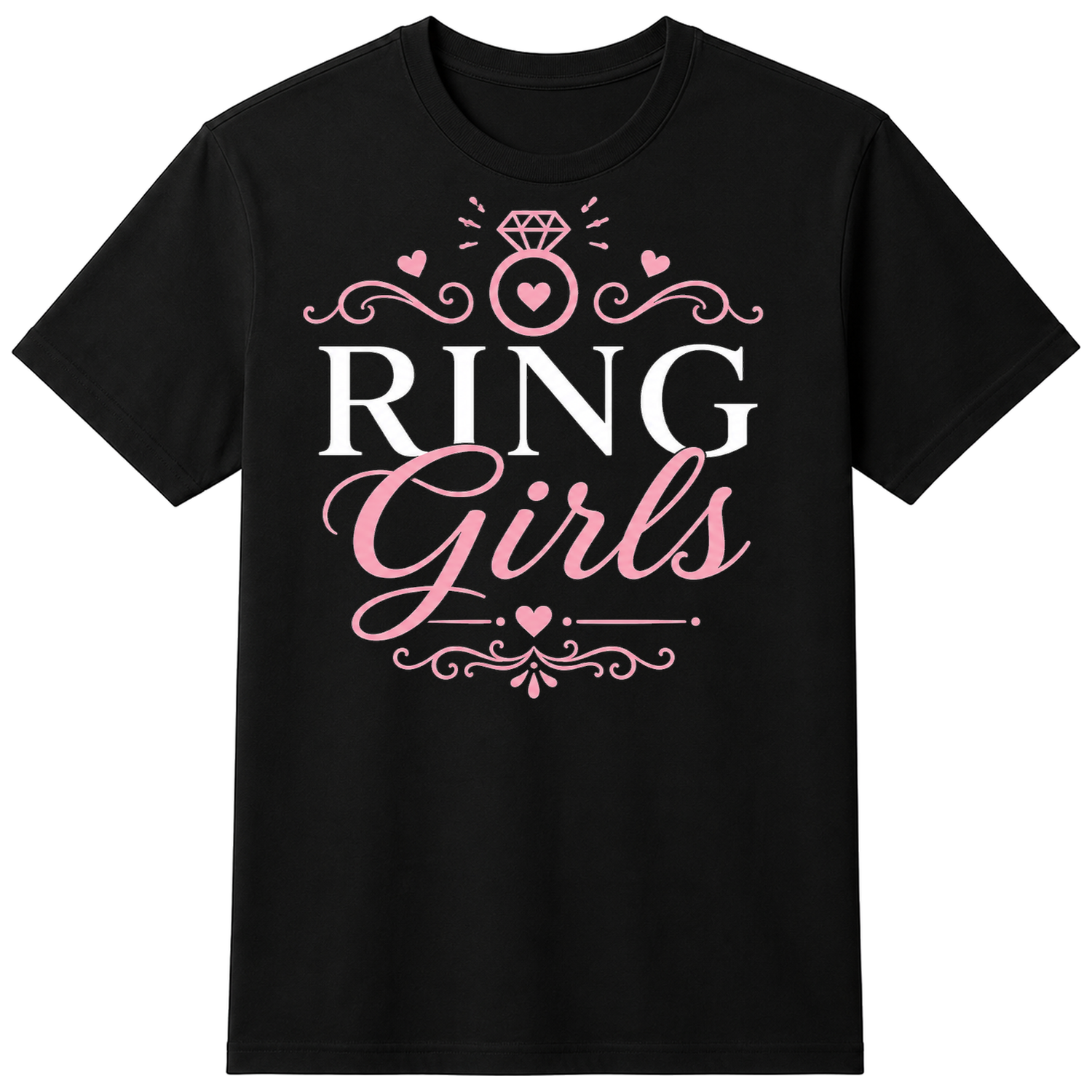 Ring Girls Unisex T-shirt — flat shirt