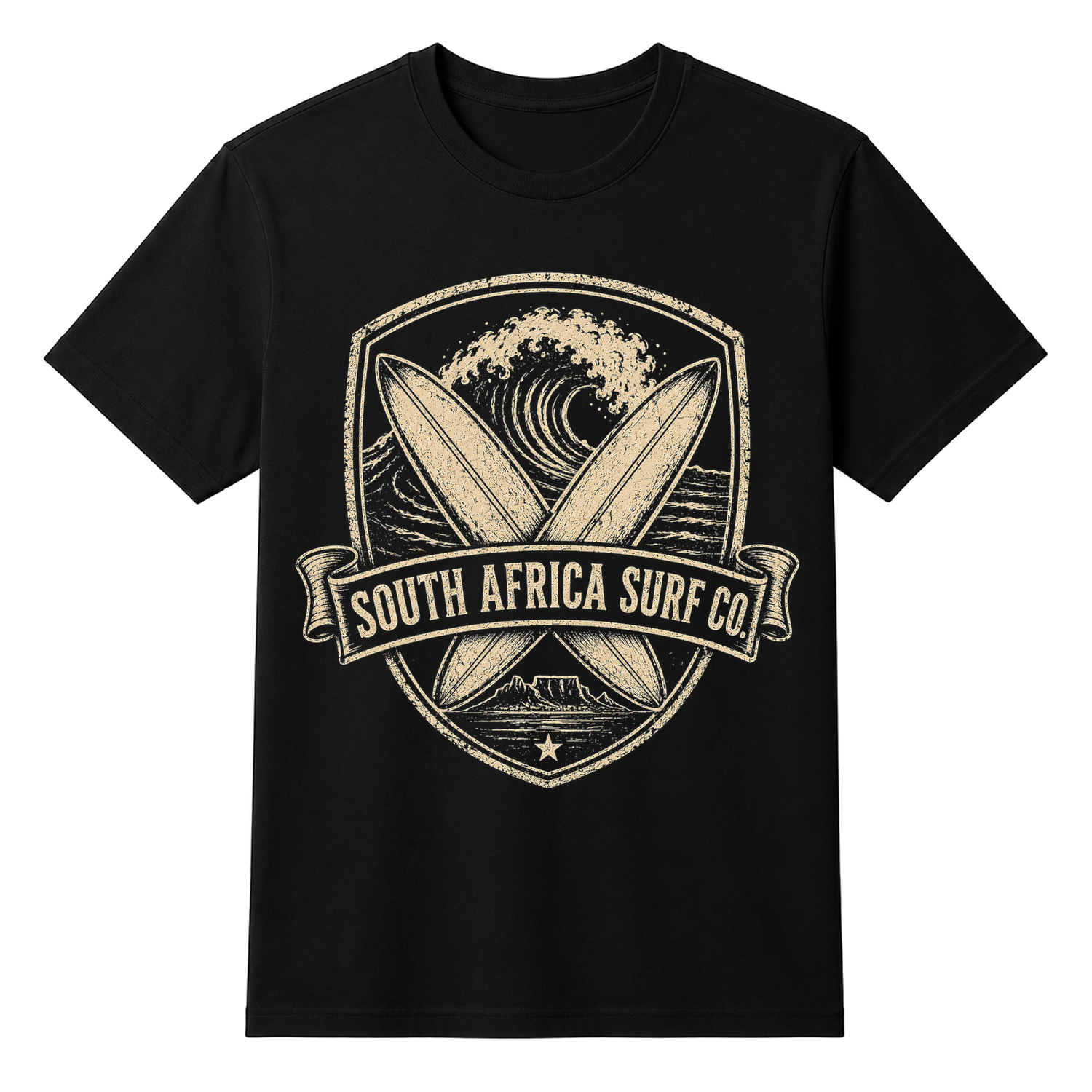 South Africa Surf Co. Vintage Wave Unisex T-shirt — tshirt front