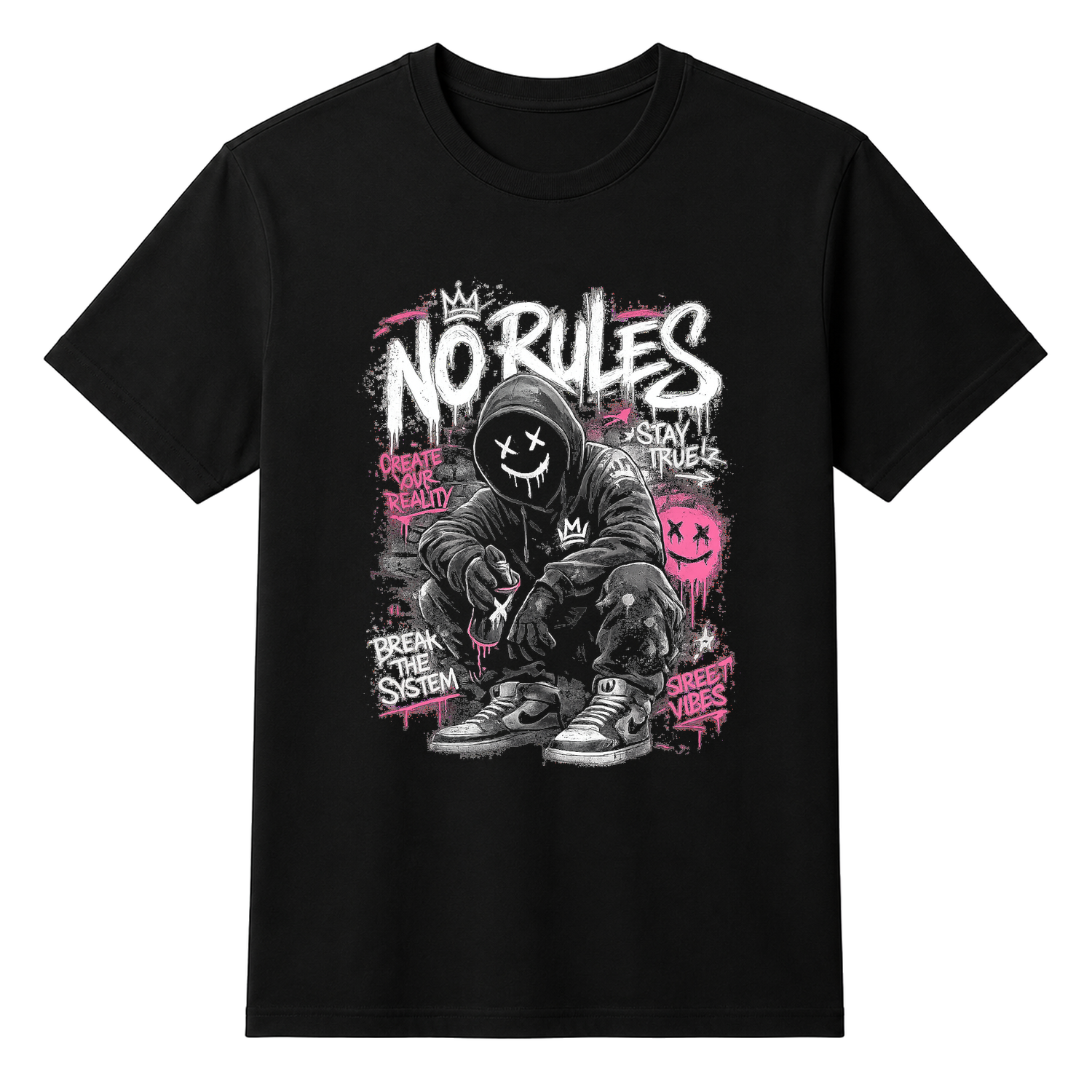 No Rules Teens Attitude Unisex T-shirt — tshirt front