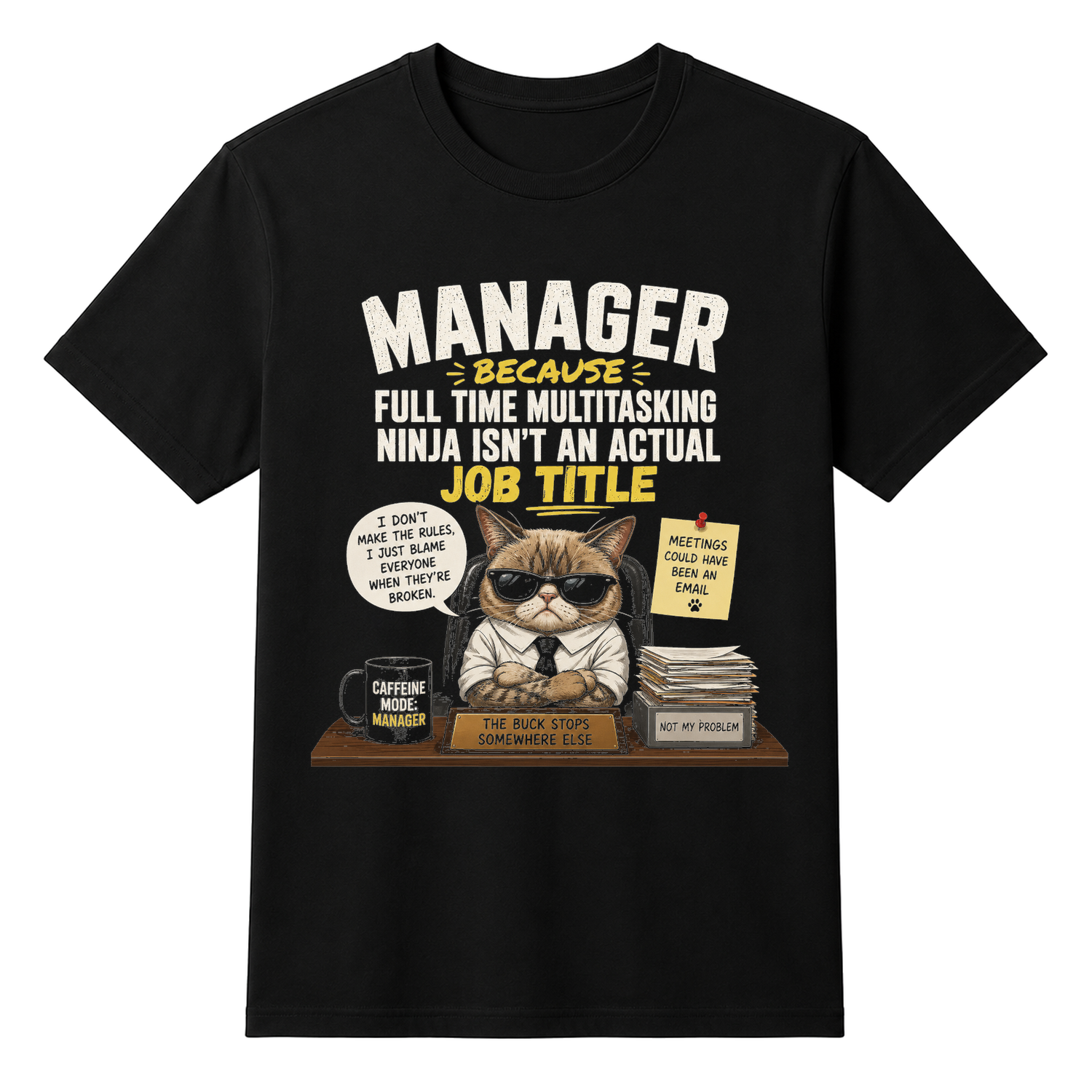 Official Company Manager Unisex T-shirt — tshirt front