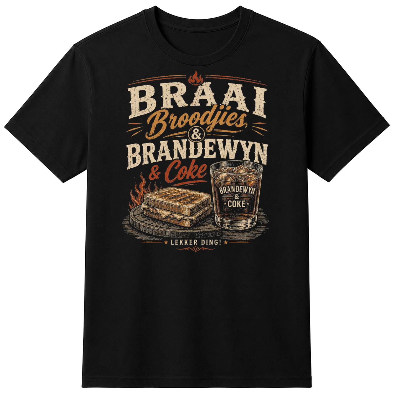 Braai Broodjies and Brandewyn, Coke unisex t-shirt — flat shirt
