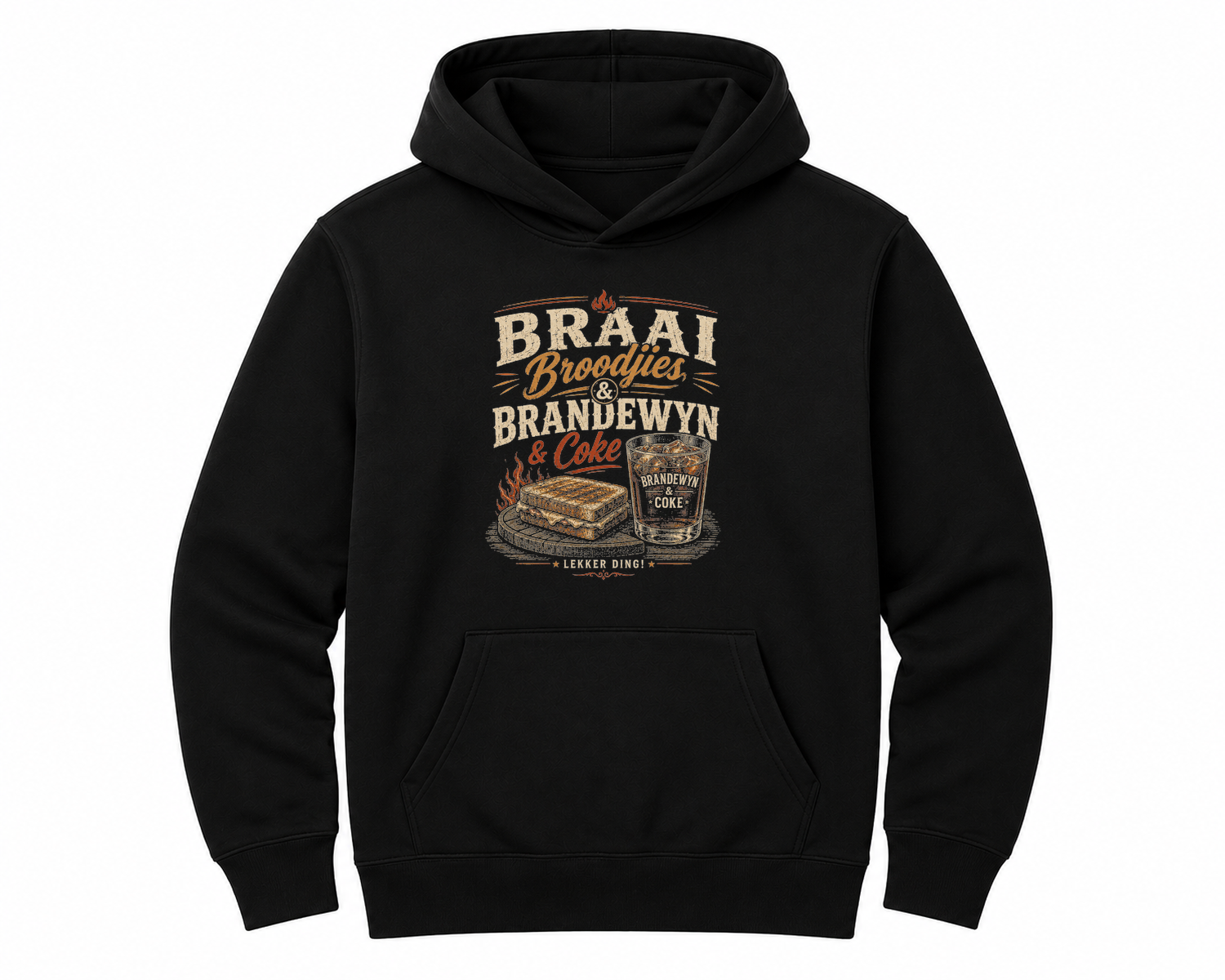 Braai Broodjies & Brandewyn, Coke Unisex Hoodie — hoodie front