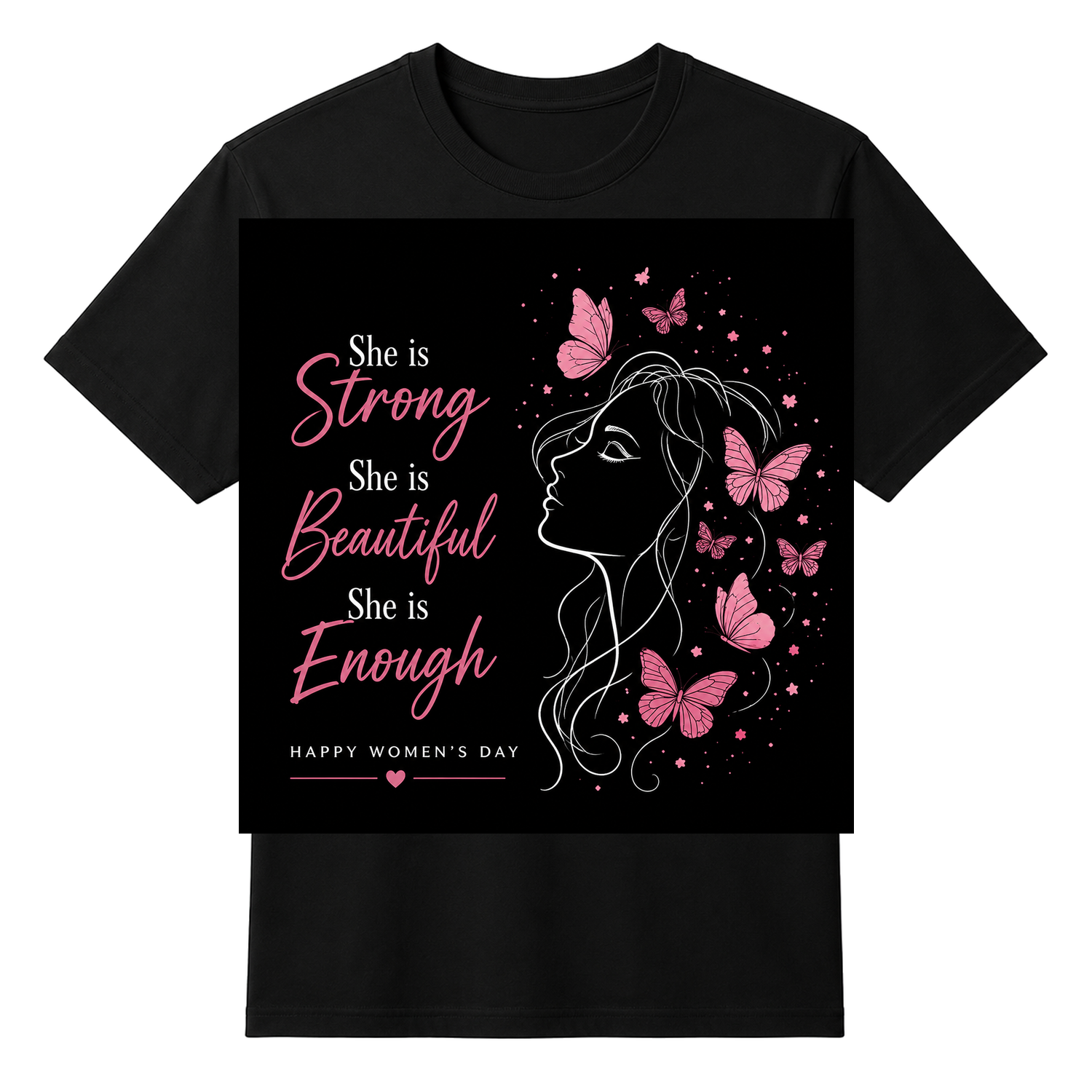 Strong Beautiful Enough Woman Empowerment Unisex T-shirt — tshirt front