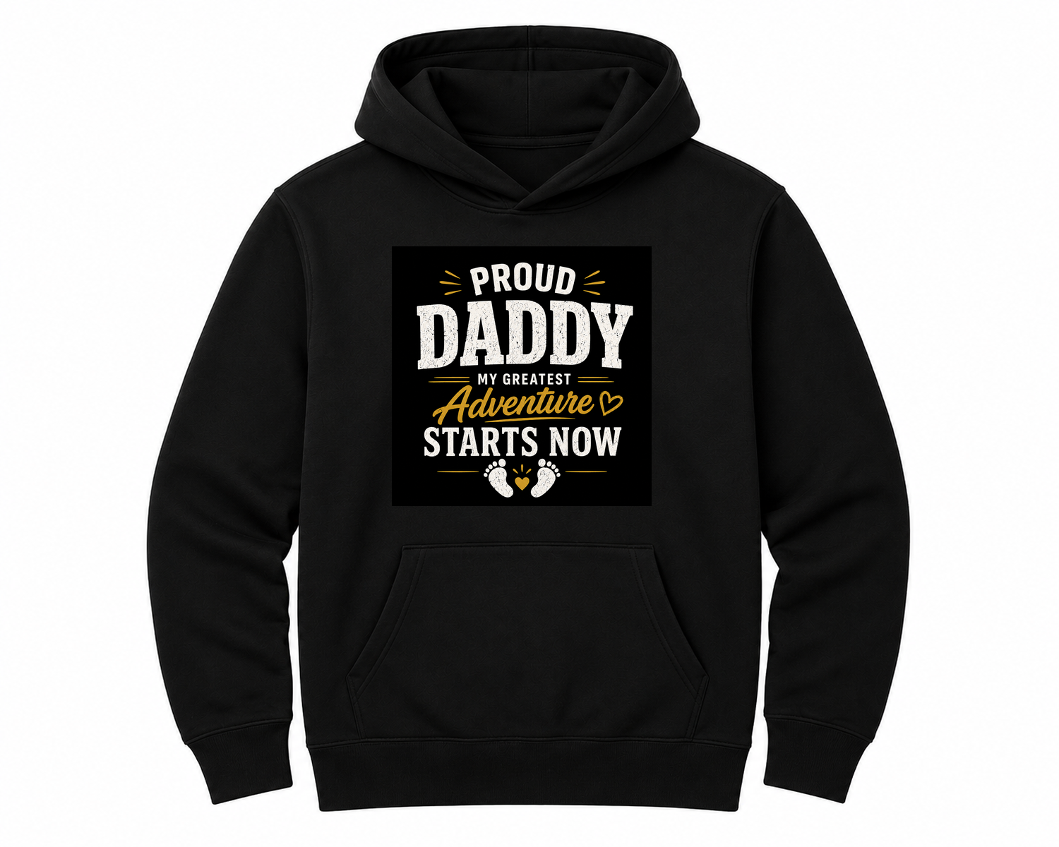 Proud Daddy Adventure Starts Now Unisex Hoodie — hoodie front