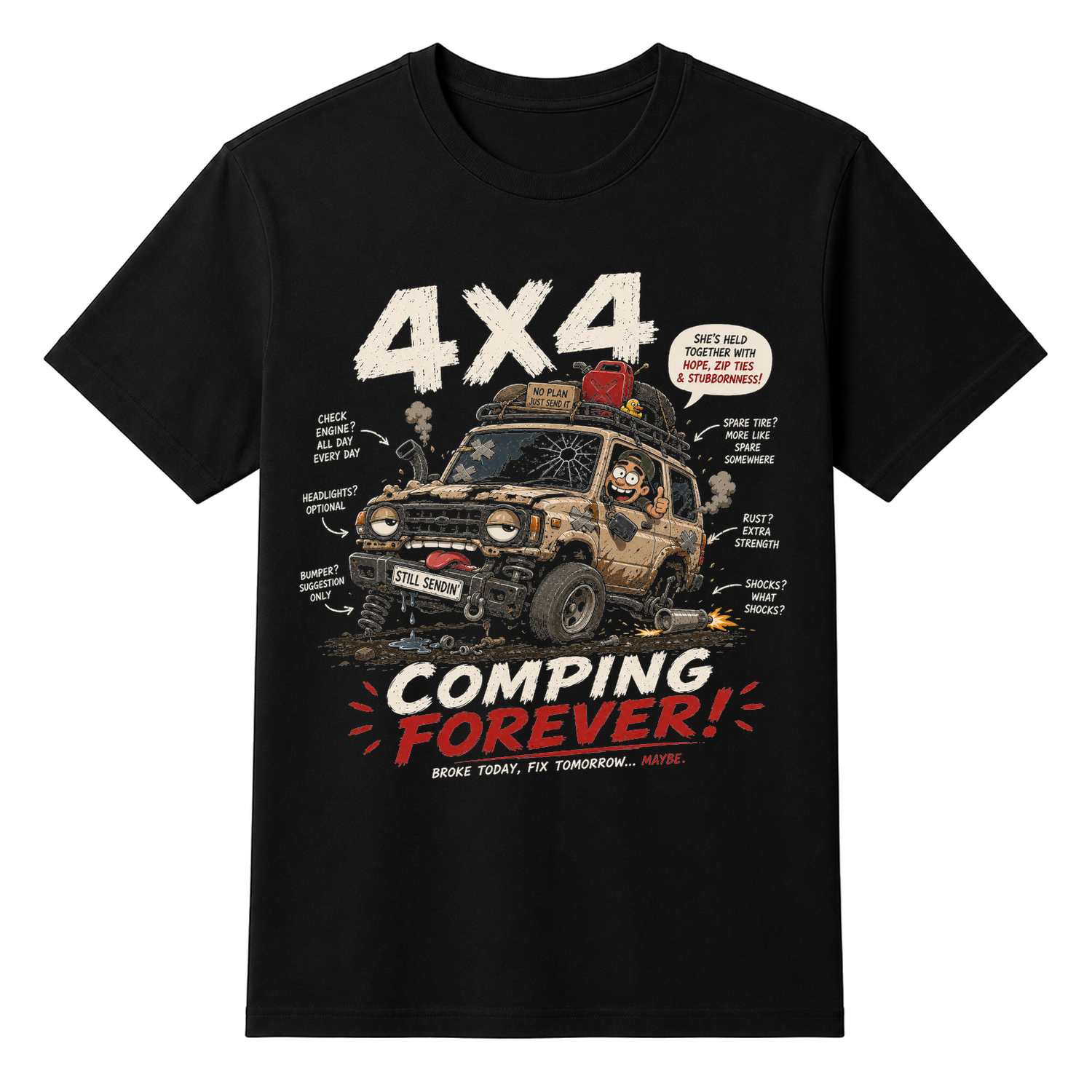 4x4 Camping Adventure Tee Unisex T-shirt