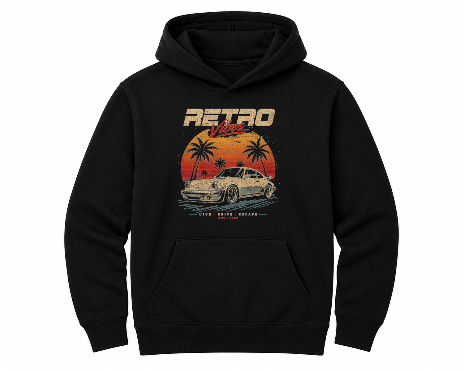 Retro Porsche 911 Classic Series Unisex Hoodie — hoodie front